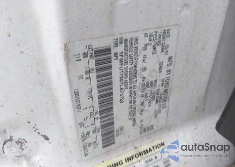 2007 Ford Expedition Eddie Bauer from USA, damaged, VIN 1FMFU17557LA73729